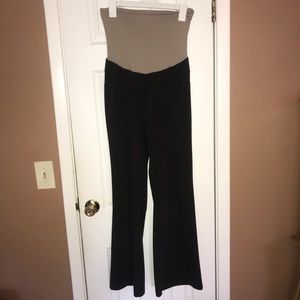 Dark gray full panel maternity pants xl